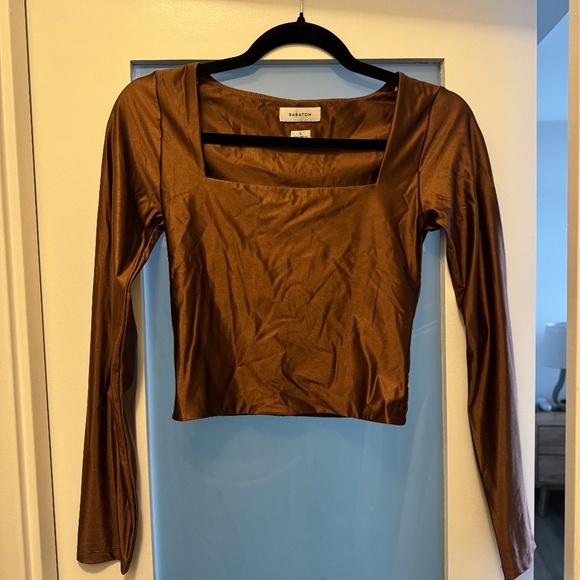 Babaton Contour Squareneck Metalic Longsleeve - Picture 1 of 2